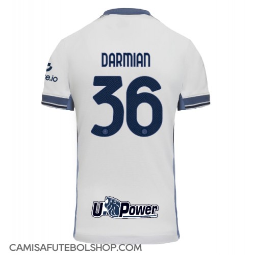 Camisa de time de futebol Inter Milan Matteo Darmian #36 Replicas 2º Equipamento 2024-25 Manga Curta